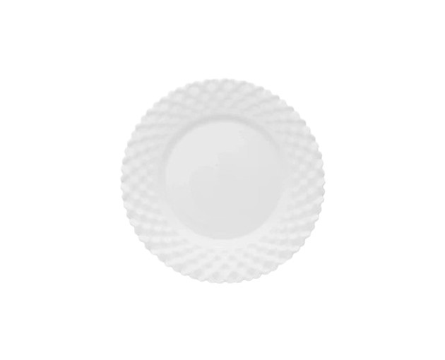 PARS OPAL Round dessert plate white 20cm